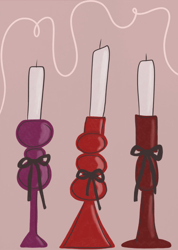 Trio of Candles | Canvas