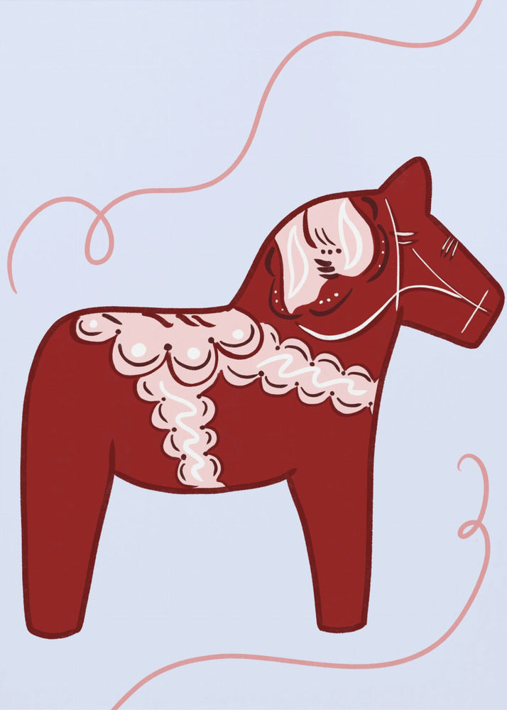 Red Horse Whimsy | Canvas