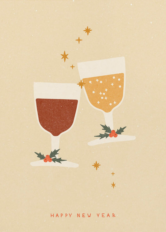 Make a wish to the clinking of glasses | Canvas