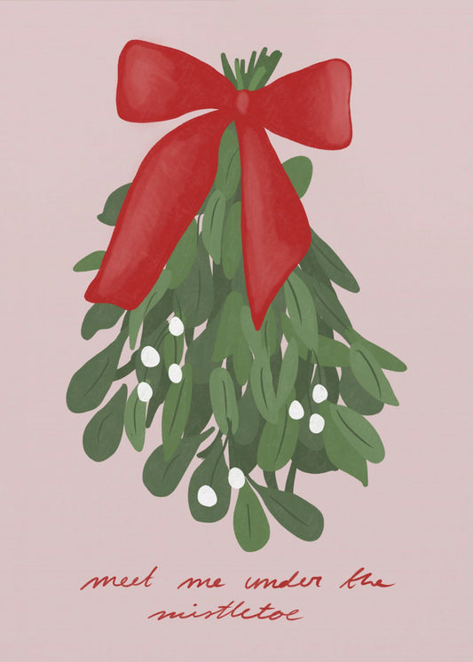 Kiss by Mistletoe | Canvas