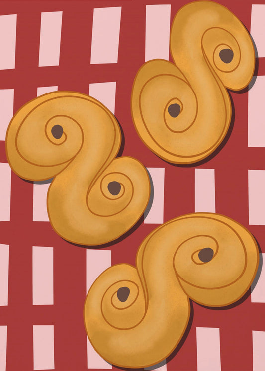 Golden Swirl Delight | Canvas