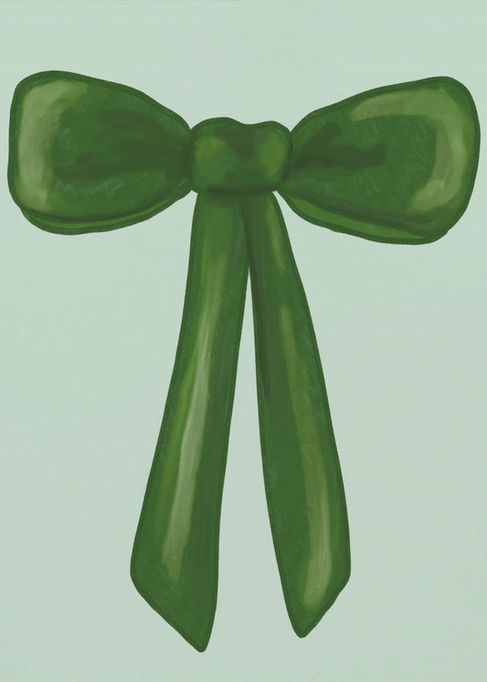 Emerald Ribbon Charm | Poster