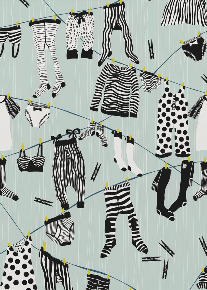 Hang out in laundry room pattern | Poster