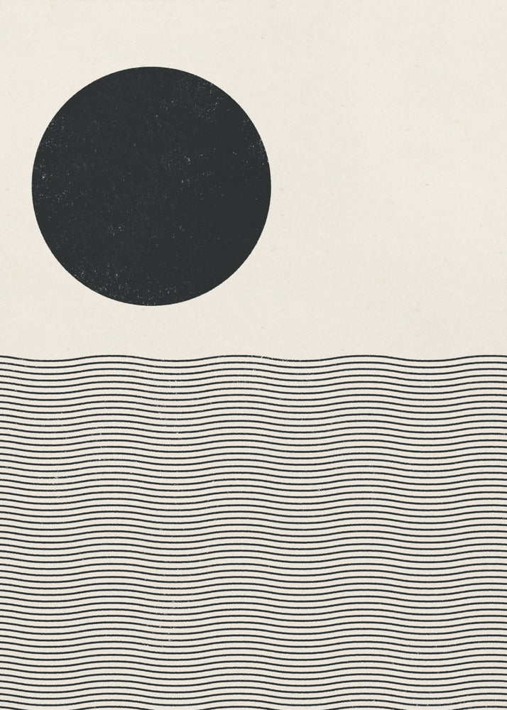 Woodblock Ocean | Canvas