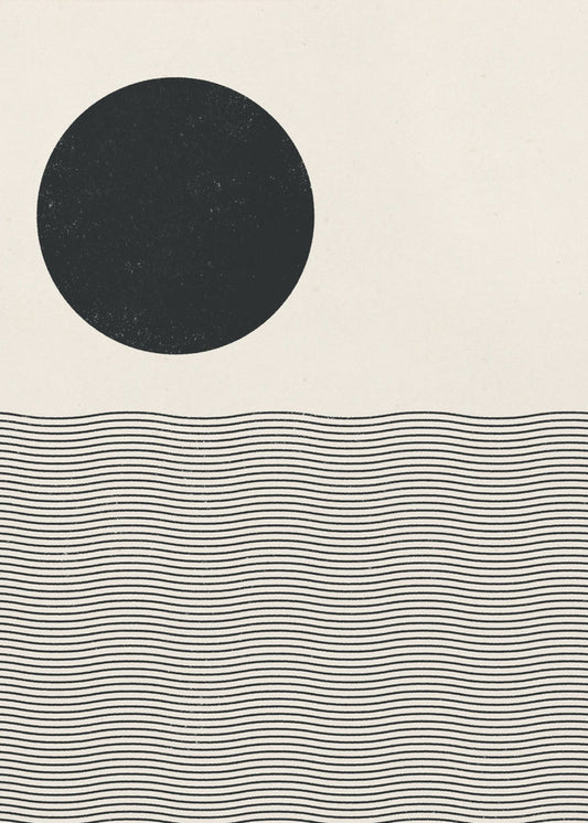 Woodblock Ocean | Canvas