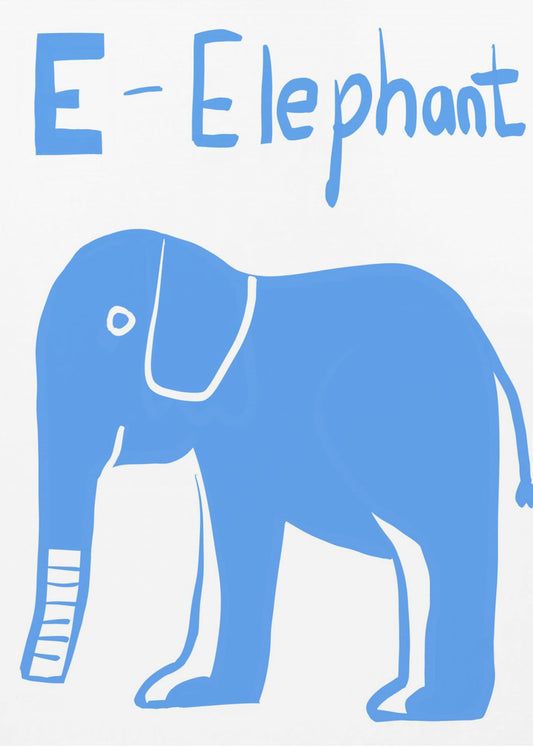 Big Blue Elephant | Canvas