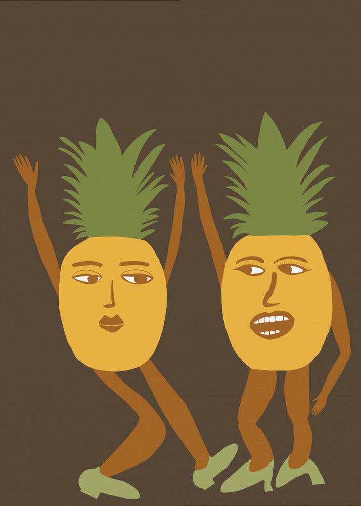 Dancing pineapples | Canvas