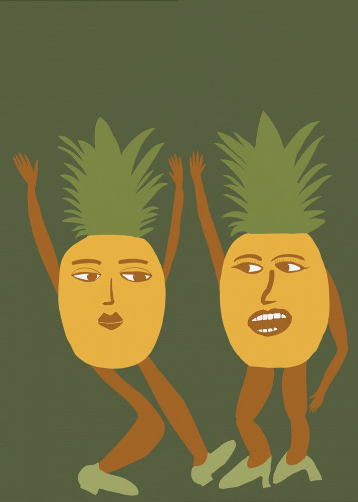 Dancing pineapples | Poster