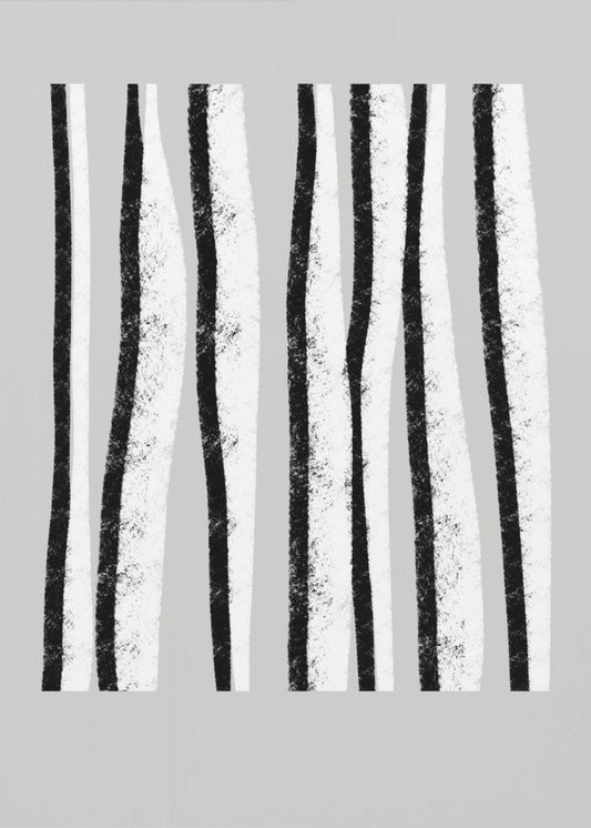 Black And White Vertical Stripes | Canvas