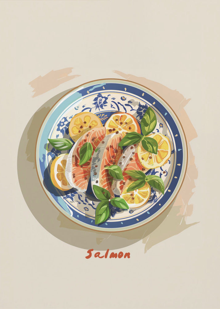 Zesty Salmon Plate | Canvas