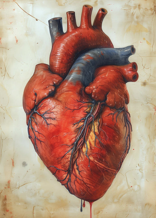 Anatomy Art 3 heart | Canvas