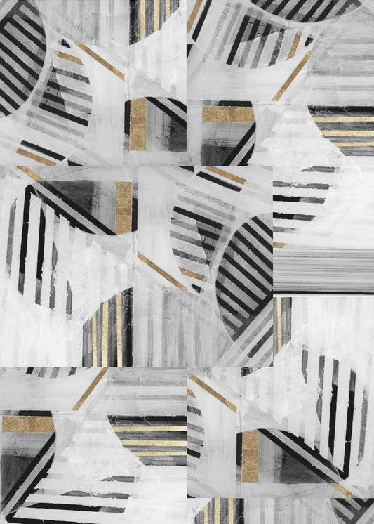 Abstract Back White Gold1 | Canvas