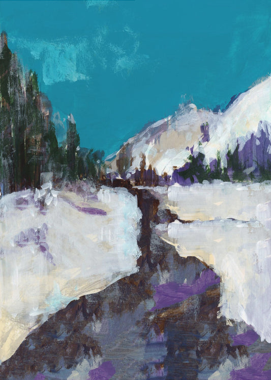 Winter Scene  In the Forest 3 | Canvas