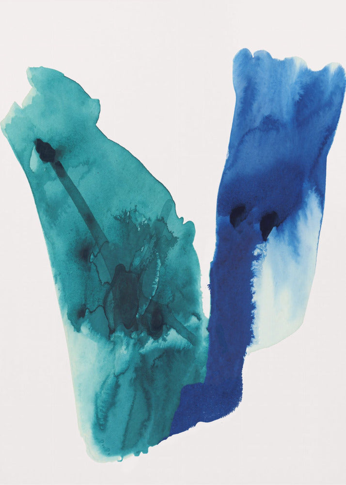 Abstract Watercolour Washes Shapes 2 | Poster