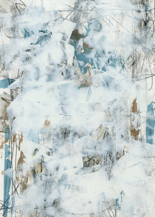 Abstract White Mist 1 | Poster