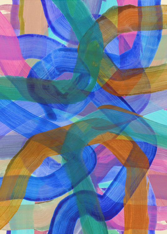 Cobalt Shuffling 2 | Canvas