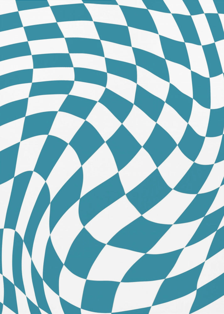 Blue Checkerboard | Poster
