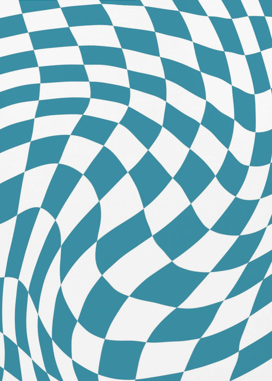 Blue Checkerboard | Poster