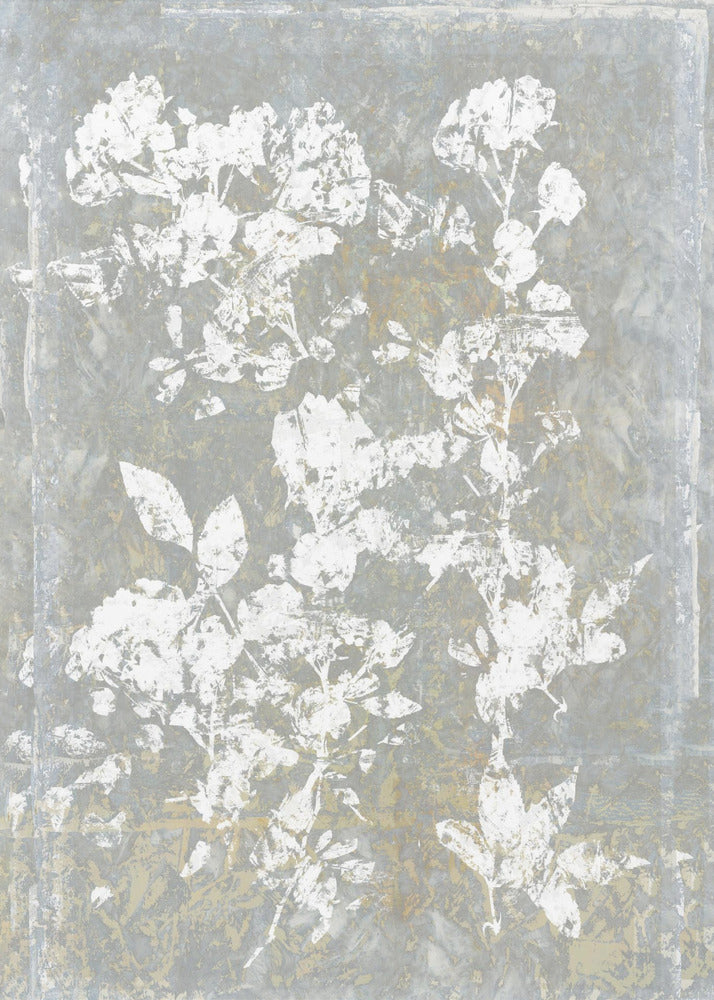 Botanical White Textured Floral 1 | Canvas