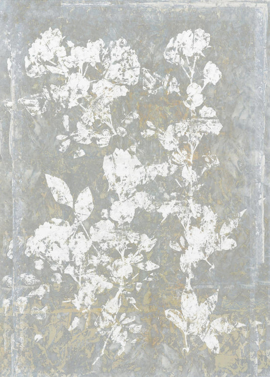 Botanical White Textured Floral 1 | Canvas