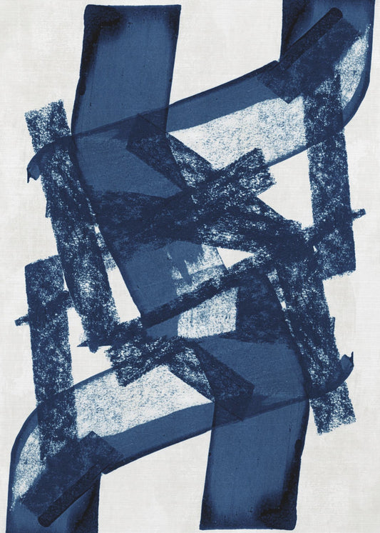 Abstract Blue Structure 1 | Poster