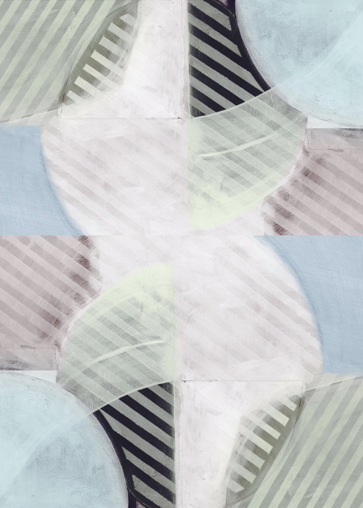 Abstract Misty Stripes 1 | Canvas