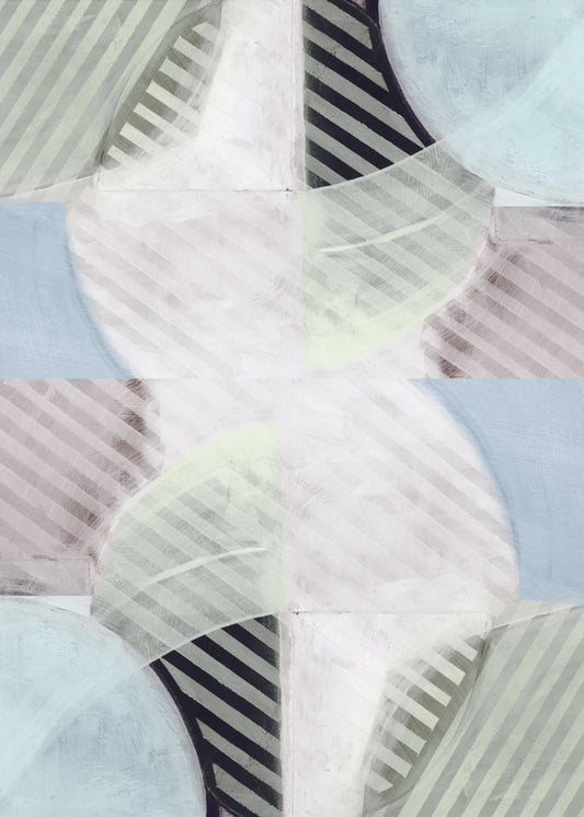 Abstract Misty Stripes 1 | Canvas