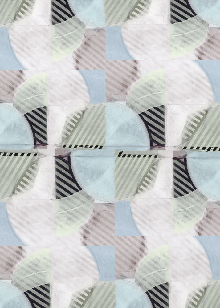 Abstract Misty Stripes 3 | Poster