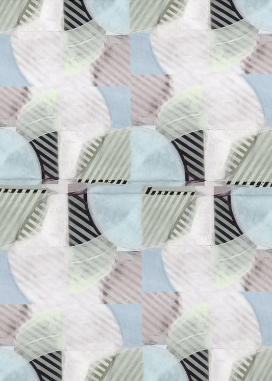 Abstract Misty Stripes 3 | Canvas