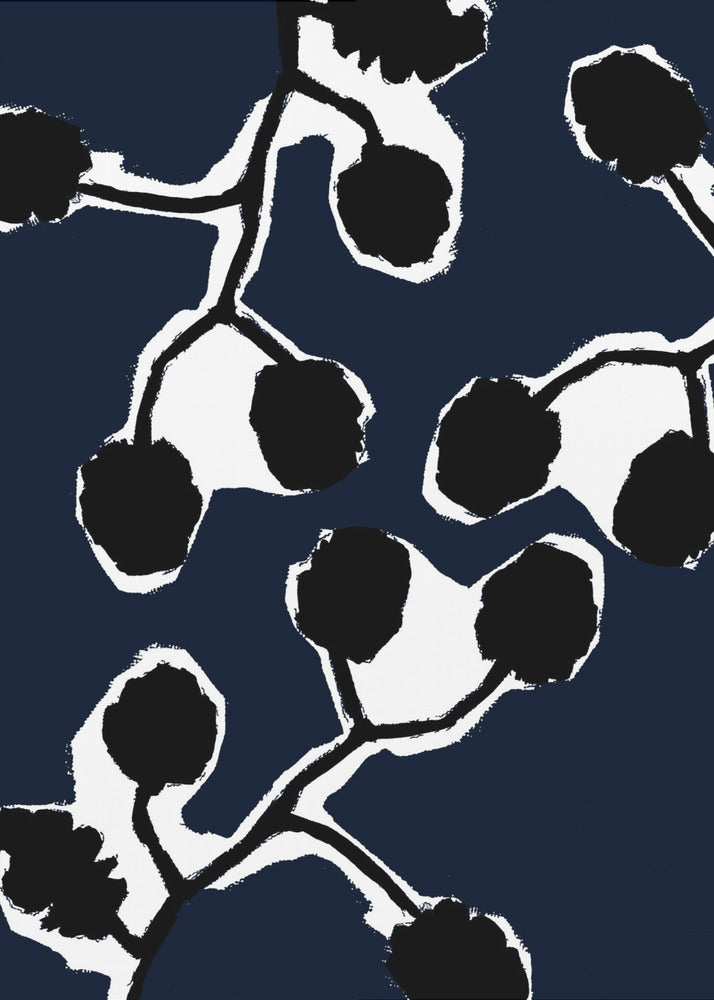 Black Floral Silhouette 2 | Canvas