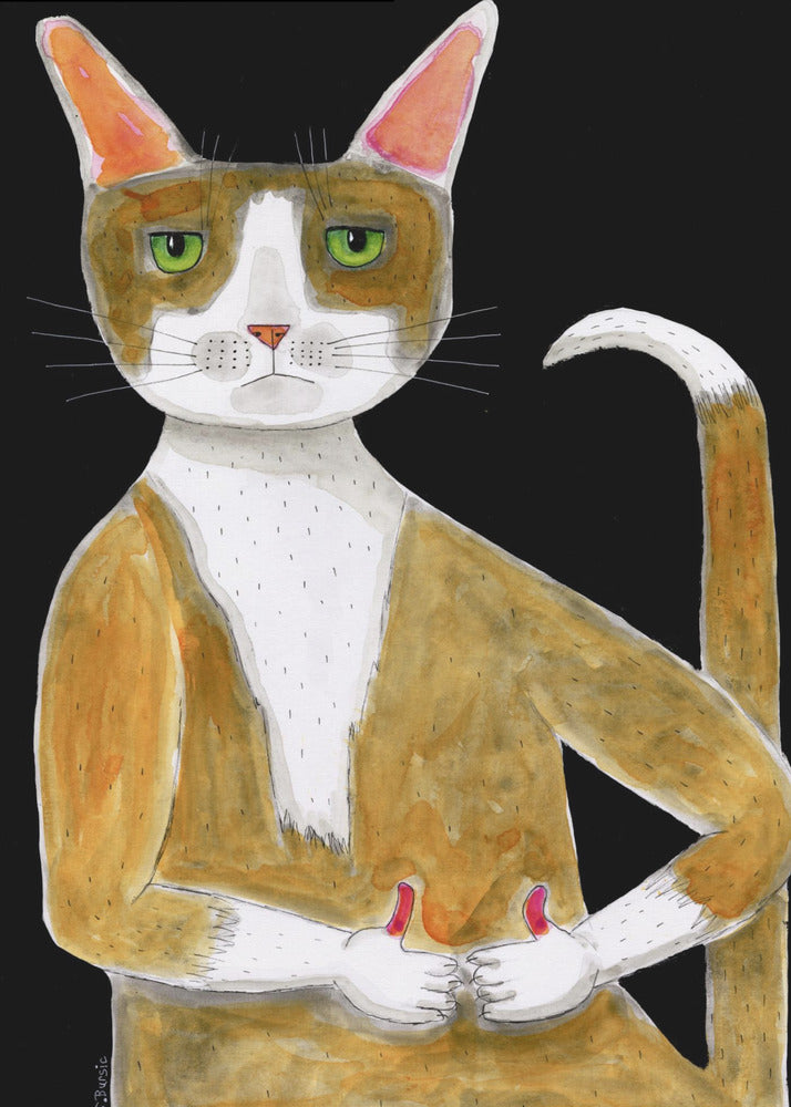 All Ok cat, thumbs up. | Poster