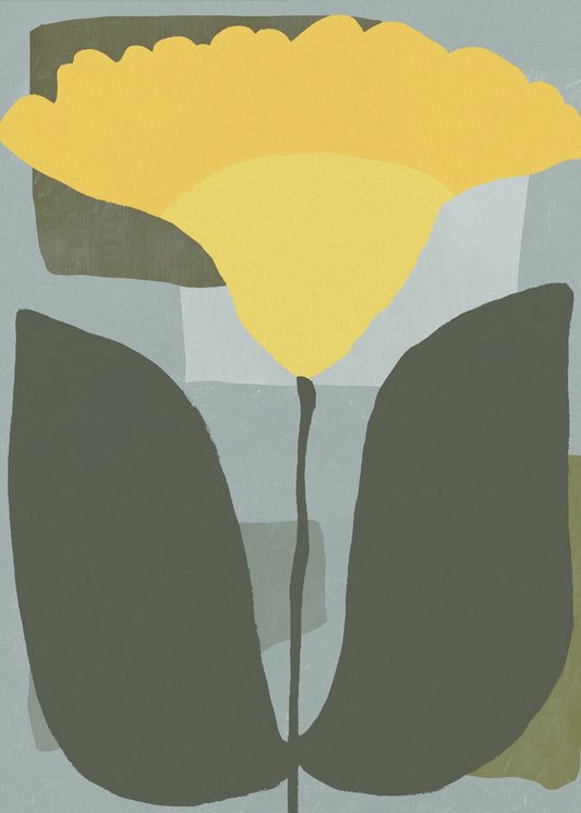 Simplistic Yellow Flower | Poster