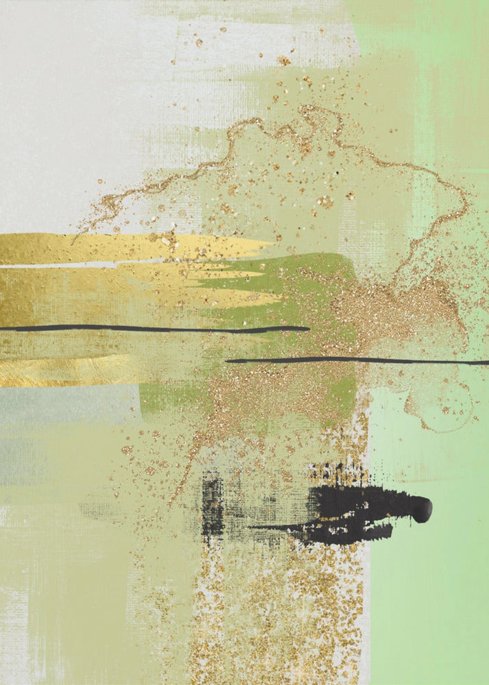 Liquid Greens 2 | Canvas