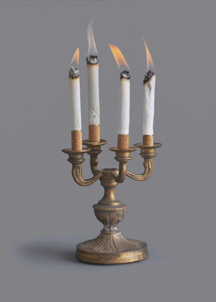 Smoking candlestick | Poster