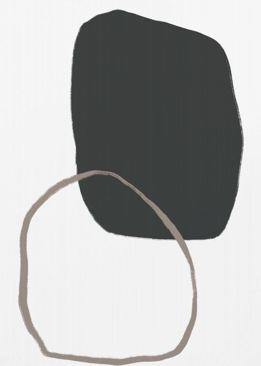 Black Organic Shape | Canvas