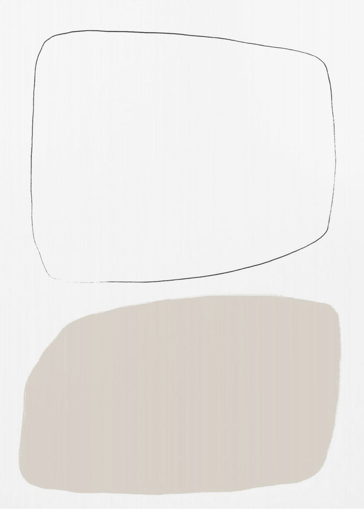 Two Soft Geometric Shapes | Poster