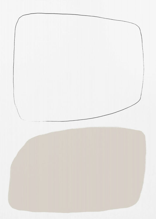 Two Soft Geometric Shapes | Canvas