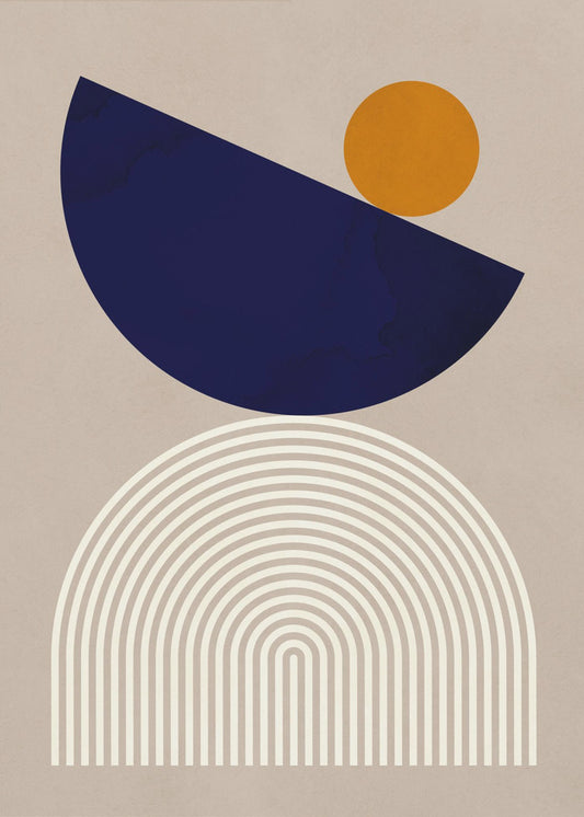 Lines and semicircles 2 | Poster