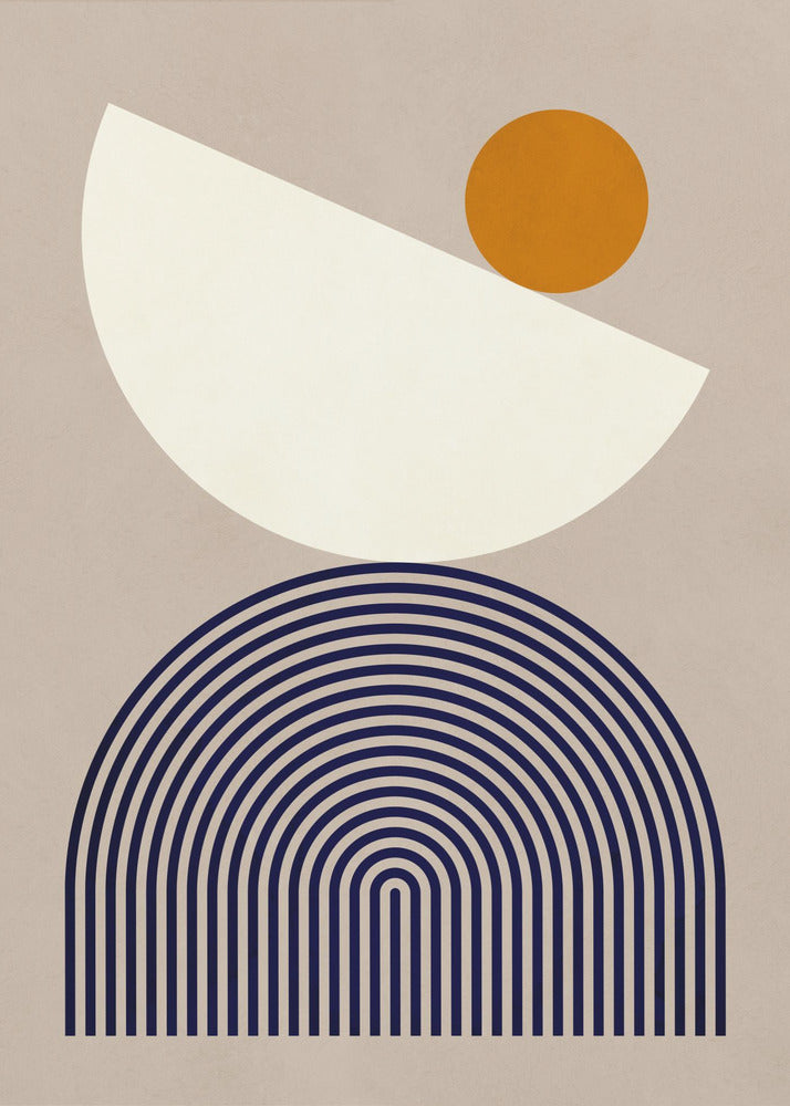 Lines and semicircles 1 | Poster