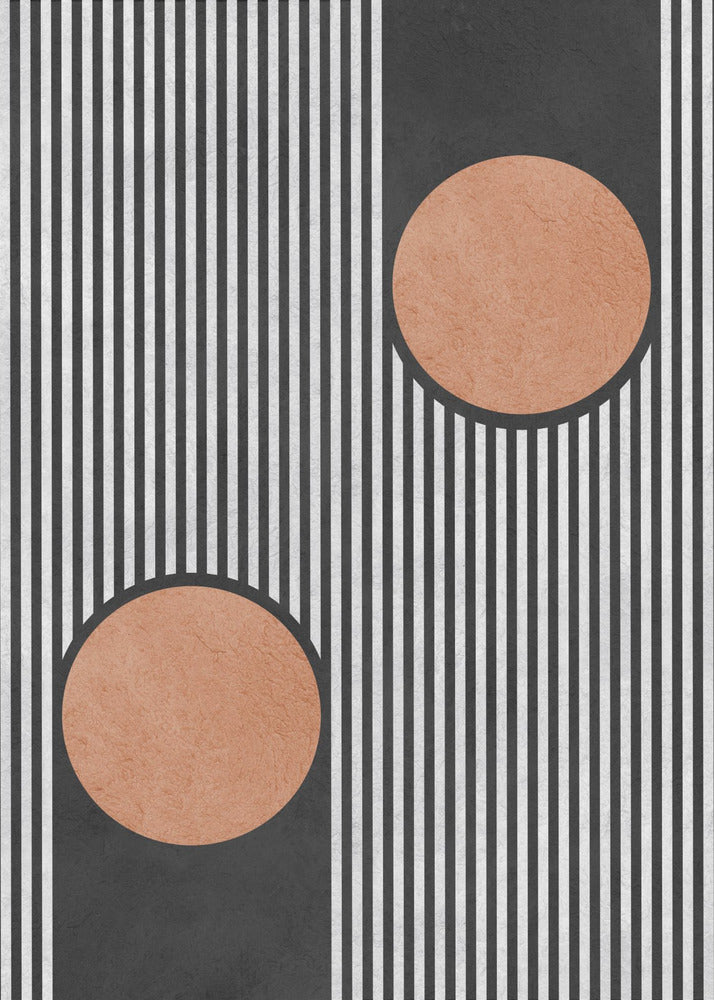 Circles on black background 2 | Canvas