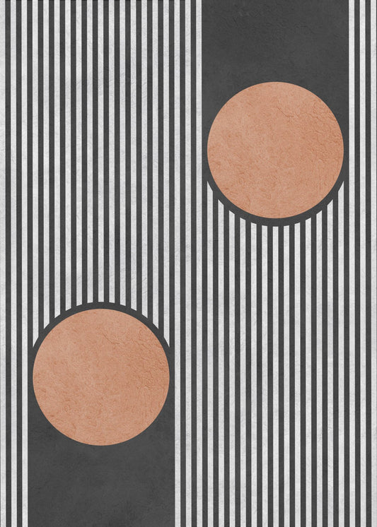 Circles on black background 2 | Canvas