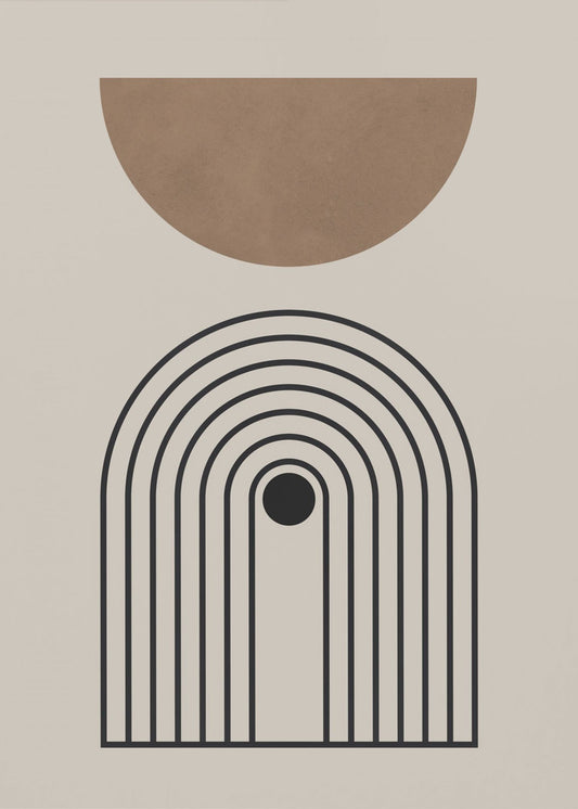 Composition lines and circles 5 | Poster
