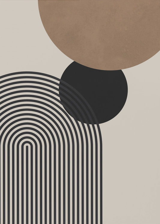Composition lines and circles 4 | Poster
