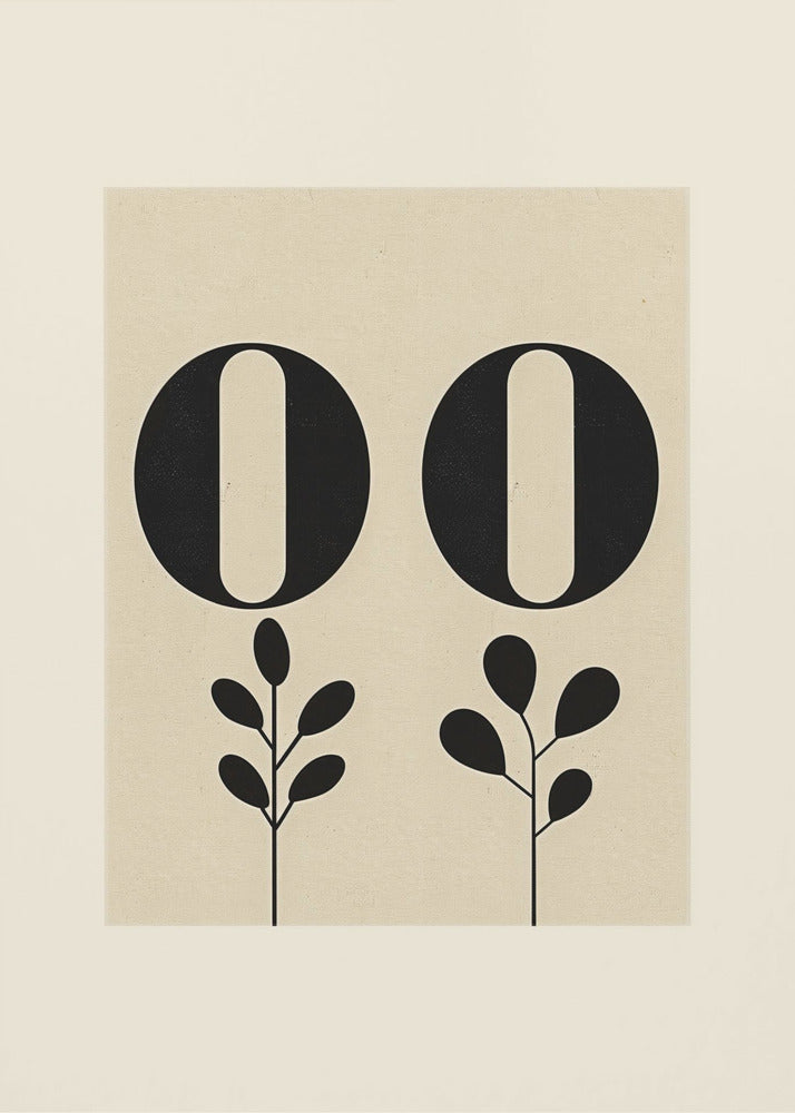 Floral Typography | Canvas