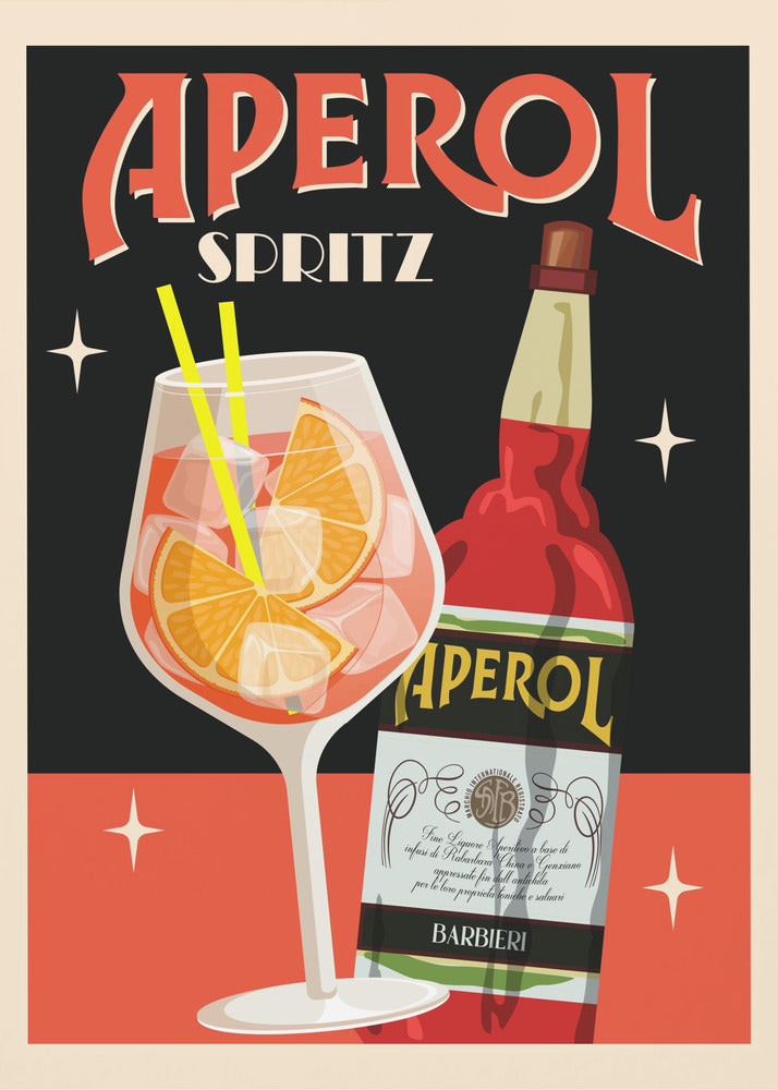 Aperol Spritz_Black | Canvas