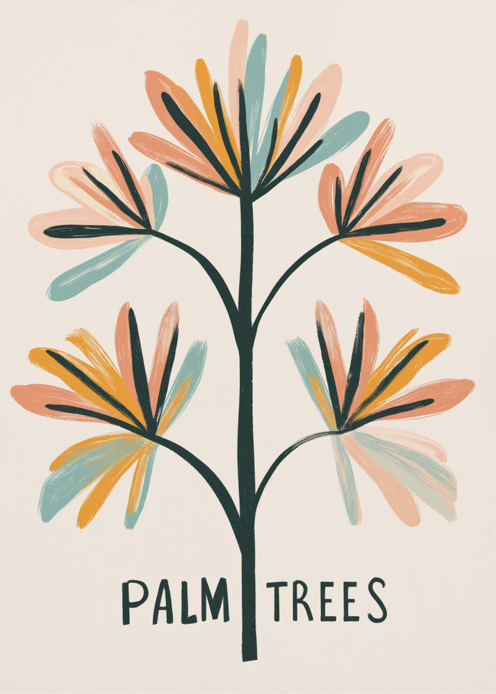 Tropical Brushstrokes | Canvas