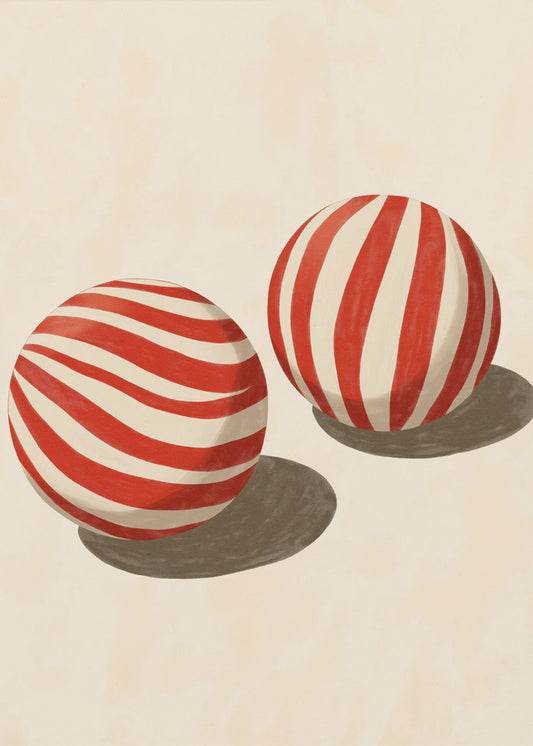 Candy Swirl Spheres | Poster