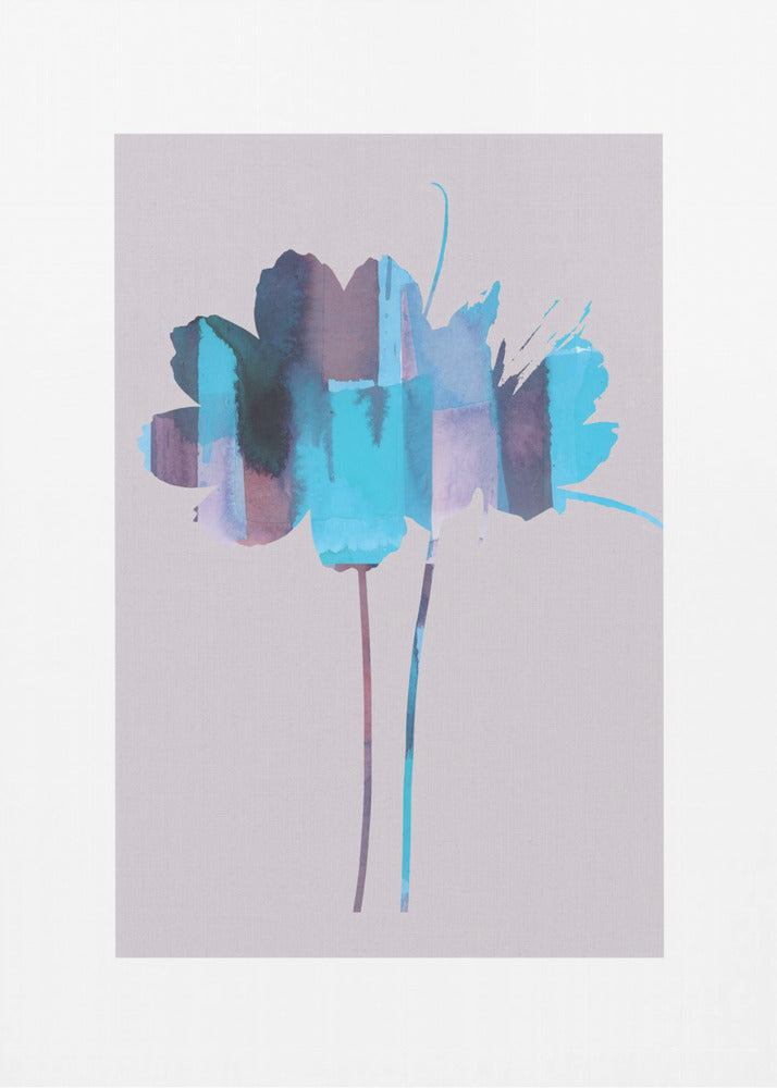 Bright Floral Graphic Print No2 | Poster