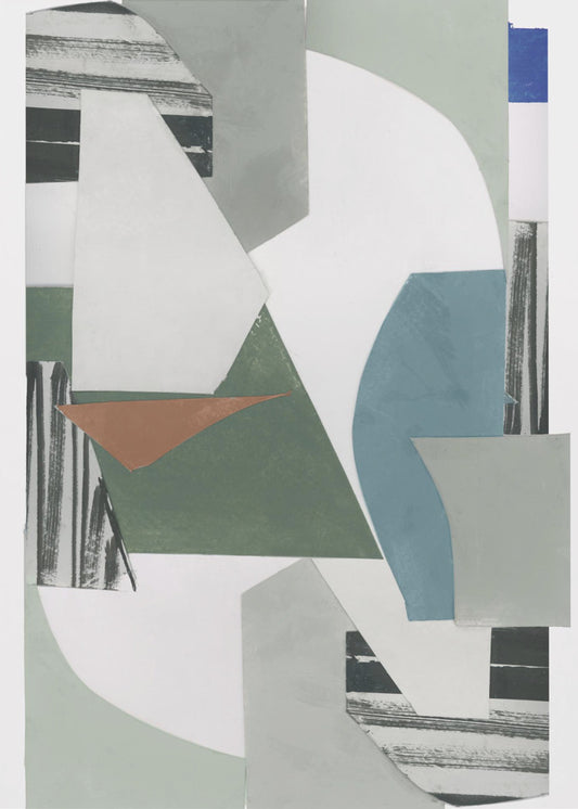 Neutral Geometric Print No 1 | Canvas