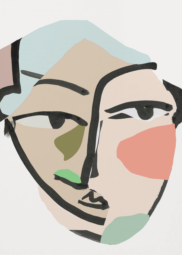 Visage No2 Art Print | Canvas